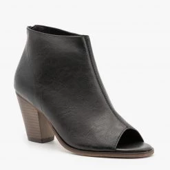 Mata Distressed Faux Leather Open Toe Booties Newest Arrivals 19 Mata Distressed Faux Leather Open Toe Booties Newest Arrivals