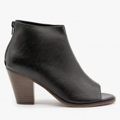 Mata Distressed Faux Leather Open Toe Booties Newest Arrivals 18 Mata Distressed Faux Leather Open Toe Booties Newest Arrivals