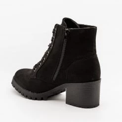 Bamboo Shoes Distressed Lace Up Combat Booties Newest Arrivals