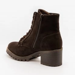 Bamboo Shoes Distressed Lace Up Combat Booties Newest Arrivals