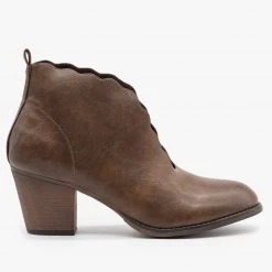 Mata Newest Arrivals Distressed Scalloped Edge Booties 26 Mata Newest Arrivals Distressed Scalloped Edge Booties