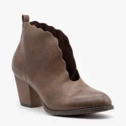 Mata Newest Arrivals Distressed Scalloped Edge Booties 23 Mata Newest Arrivals Distressed Scalloped Edge Booties
