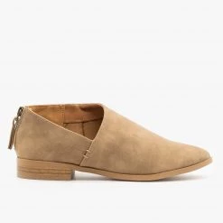 Qupid Shoes Distressed Side Cut Flats Newest Arrivals