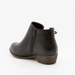 Mata Distressed Side Lace-Up Booties