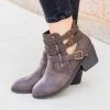 Forever Distressed Triple Buckle Bootie FINAL SALE Newest Arrivals