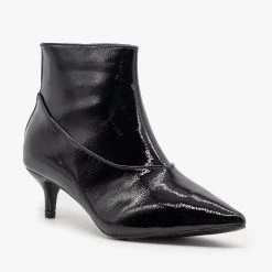 Unilady Newest Arrivals Diva Kitten Heel Ankle Booties FINAL SALE