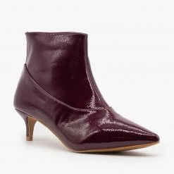 Unilady Newest Arrivals Diva Kitten Heel Ankle Booties FINAL SALE