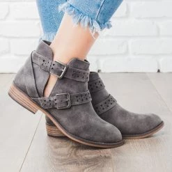 City Classified Shoes Double Belted Bootie
