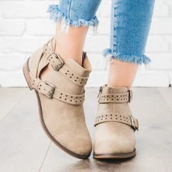 City Classified Shoes Double Belted Bootie 15 City Classified Shoes Double Belted Bootie