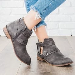 City Classified Shoes Double Belted Bootie 11 City Classified Shoes Double Belted Bootie