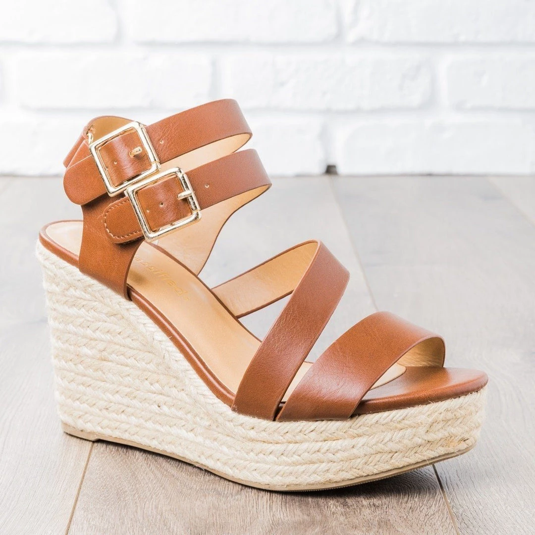 City Classified Shoes Newest Arrivals Double Buckle Espadrille Wedges 1 City Classified Shoes Newest Arrivals Double Buckle Espadrille Wedges