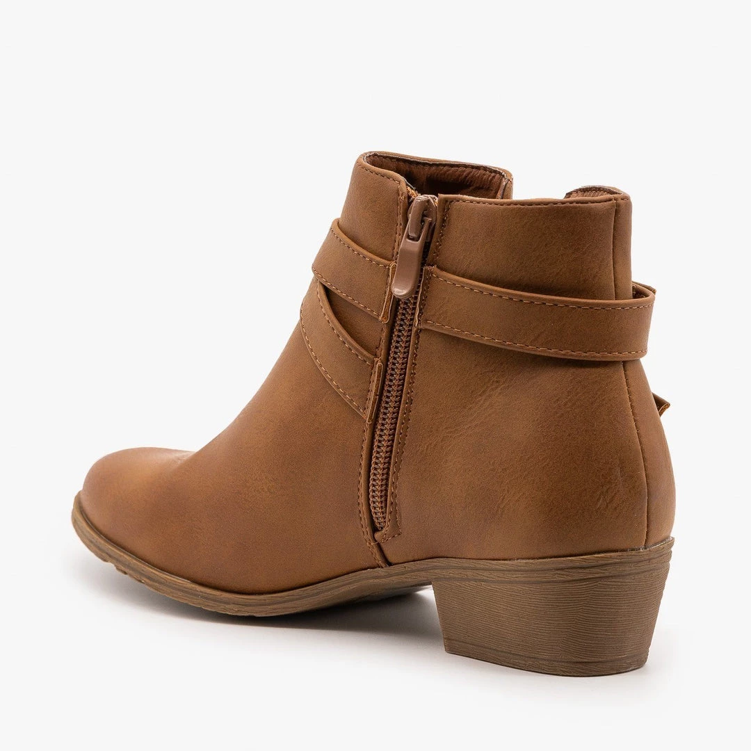 Top Moda Newest Arrivals Double Buckle Everyday Booties FINAL SALE 2 Top Moda Newest Arrivals Double Buckle Everyday Booties FINAL SALE