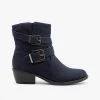Soda Shoes Double Buckle Faux Suede Booties Newest Arrivals