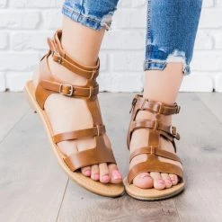 City Classified Shoes Double Buckle Gladiator Sandals 10 City Classified Shoes Double Buckle Gladiator Sandals