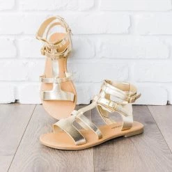 City Classified Shoes Double Buckle Gladiator Sandals 11 City Classified Shoes Double Buckle Gladiator Sandals