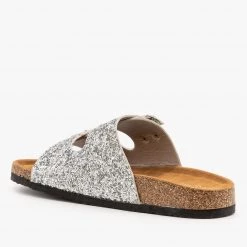 Refresh Double Buckle Glitter Slides