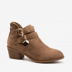 Forever Double Buckle Low Booties