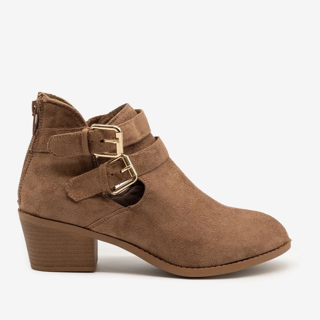 Forever Double Buckle Low Booties 1 Forever Double Buckle Low Booties