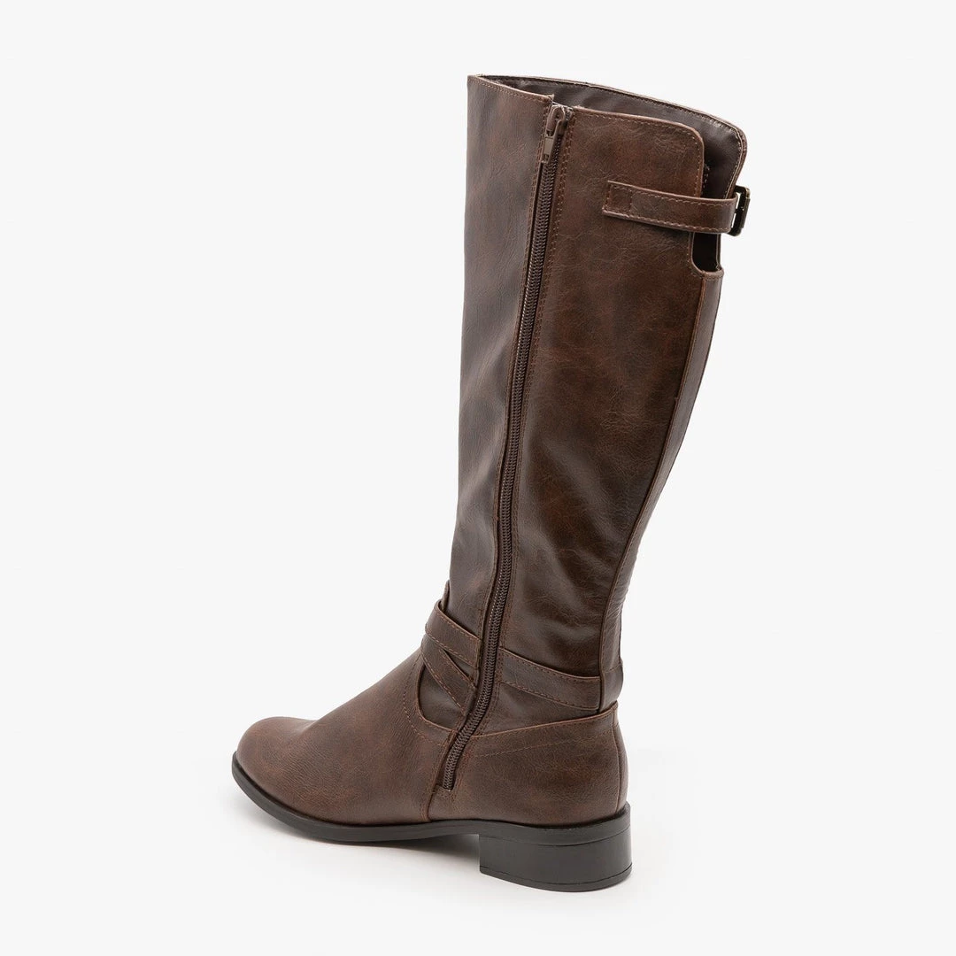 Soda Shoes Double Buckle Riding Boots FINAL SALE 4 Soda Shoes Double Buckle Riding Boots FINAL SALE