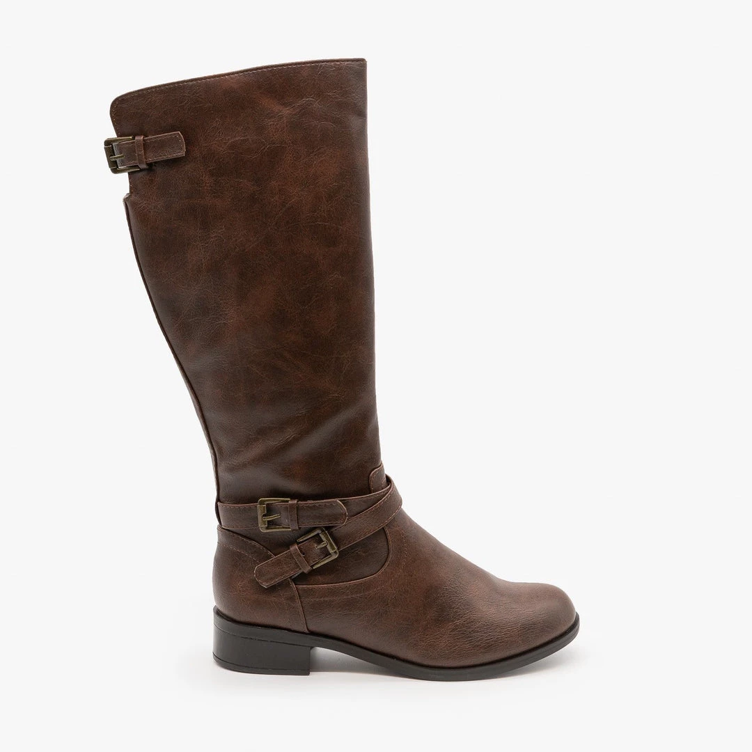 Soda Shoes Double Buckle Riding Boots FINAL SALE 3 Soda Shoes Double Buckle Riding Boots FINAL SALE