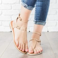 Soda Shoes Newest Arrivals Double Buckle Thong Sandals