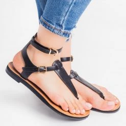 Soda Shoes Newest Arrivals Double Buckle Thong Sandals