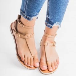 Soda Shoes Newest Arrivals Double Buckle Thong Sandals