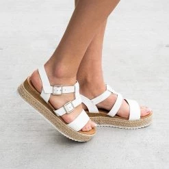 Yoki Double Closure Platform Sandals Newest Arrivals