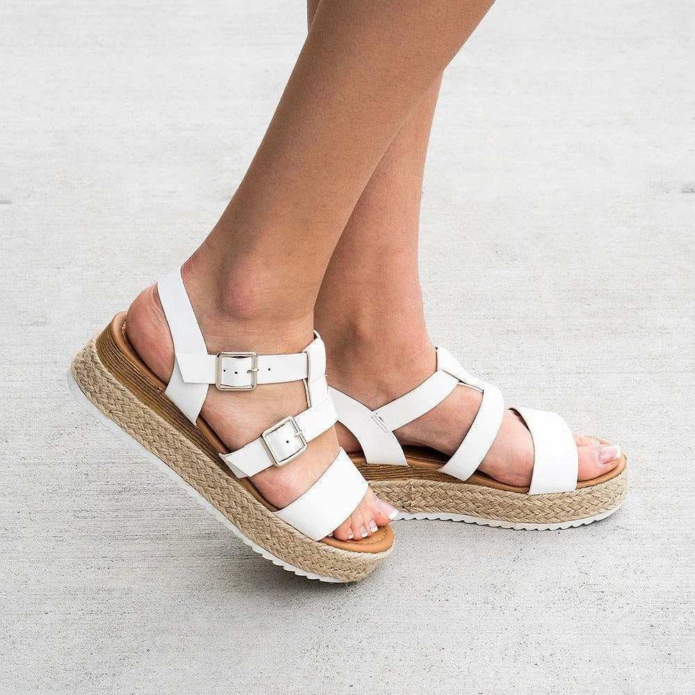 Yoki Double Closure Platform Sandals Newest Arrivals 2 Yoki Double Closure Platform Sandals Newest Arrivals