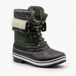 Forever Double Cuff Camouflage Duck Boots Newest Arrivals