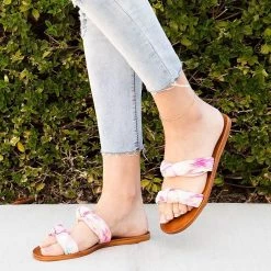 Bamboo Double Knotted Strap Sandals Newest Arrivals