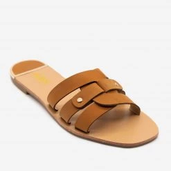 AMS Shoes Double Looped Square Toe Sandals Newest Arrivals