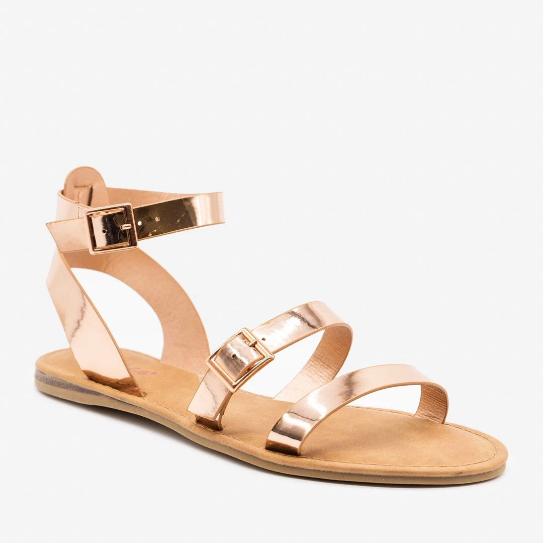 Bamboo Shoes Newest Arrivals Double Strap Buckle Sandals 2 Bamboo Shoes Newest Arrivals Double Strap Buckle Sandals