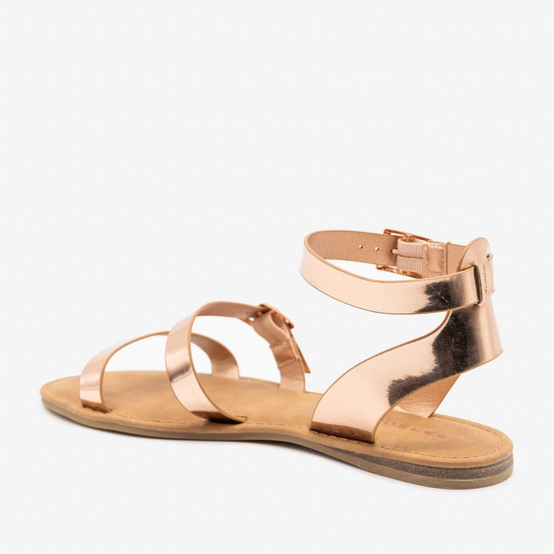 Bamboo Shoes Newest Arrivals Double Strap Buckle Sandals 3 Bamboo Shoes Newest Arrivals Double Strap Buckle Sandals