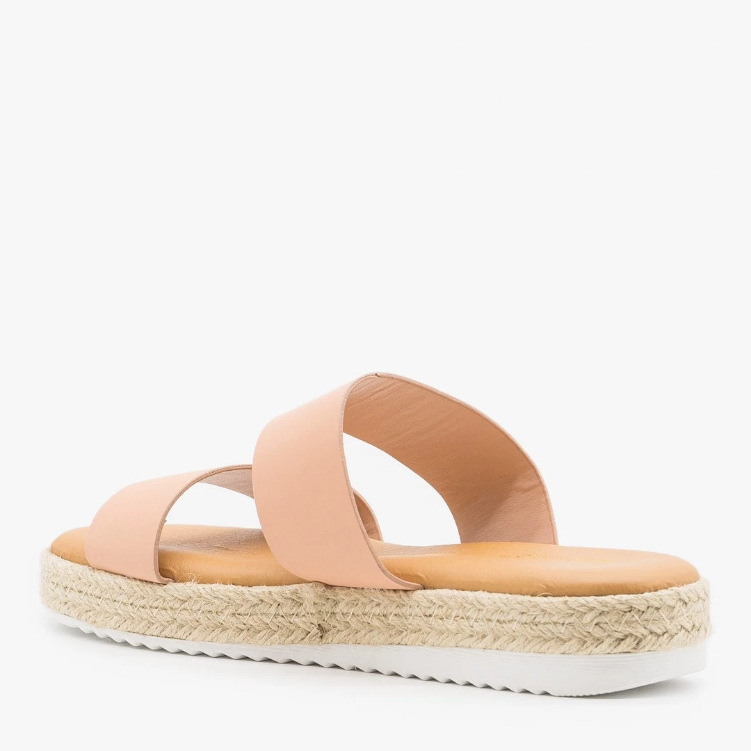 Bamboo Shoes Double Strap Espadrille Flatform Slides Newest Arrivals 9 Bamboo Shoes Double Strap Espadrille Flatform Slides Newest Arrivals