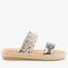 Bamboo Shoes Double Strap Espadrille Flatform Slides Newest Arrivals