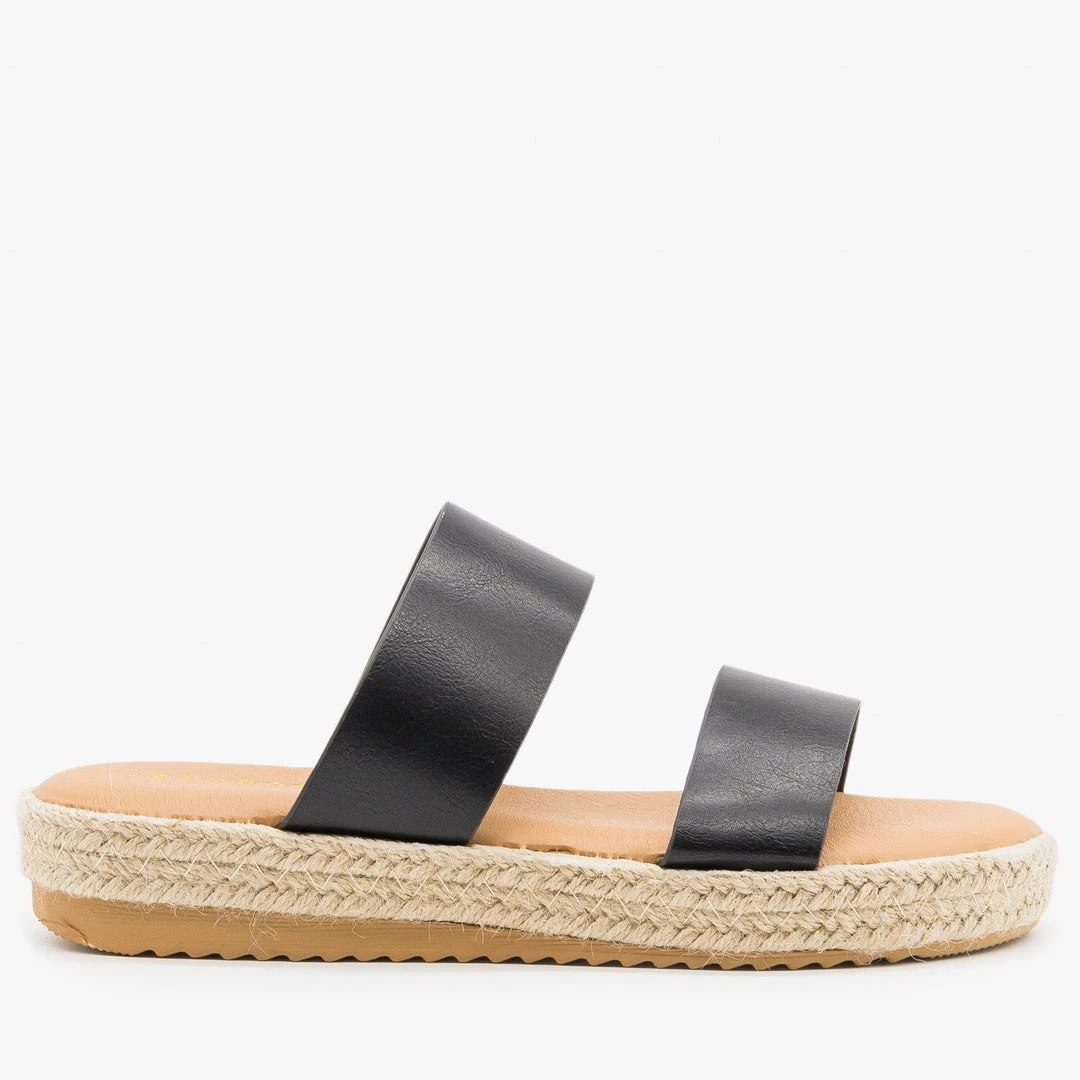 Bamboo Shoes Double Strap Espadrille Flatform Slides Newest Arrivals 10 Bamboo Shoes Double Strap Espadrille Flatform Slides Newest Arrivals