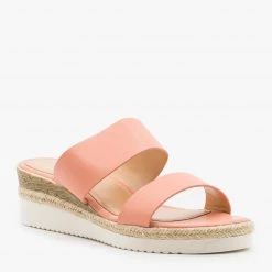 Weeboo Newest Arrivals Double Strap Esparto Trim Sandal Wedges 21 Weeboo Newest Arrivals Double Strap Esparto Trim Sandal Wedges