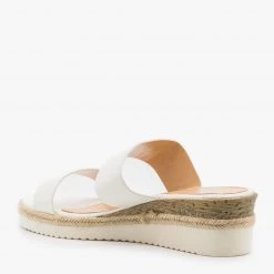 Weeboo Newest Arrivals Double Strap Esparto Trim Sandal Wedges 31 Weeboo Newest Arrivals Double Strap Esparto Trim Sandal Wedges