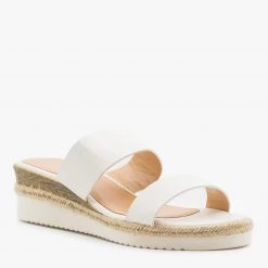 Weeboo Newest Arrivals Double Strap Esparto Trim Sandal Wedges 30 Weeboo Newest Arrivals Double Strap Esparto Trim Sandal Wedges