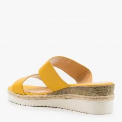 Weeboo Newest Arrivals Double Strap Esparto Trim Sandal Wedges 34 Weeboo Newest Arrivals Double Strap Esparto Trim Sandal Wedges