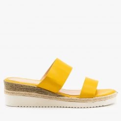 Weeboo Newest Arrivals Double Strap Esparto Trim Sandal Wedges 35 Weeboo Newest Arrivals Double Strap Esparto Trim Sandal Wedges