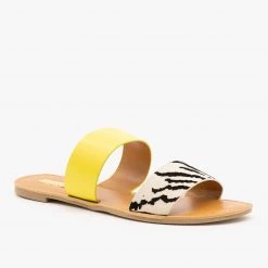 Qupid Shoes Double Strap Patterned Sandals 13 Qupid Shoes Double Strap Patterned Sandals