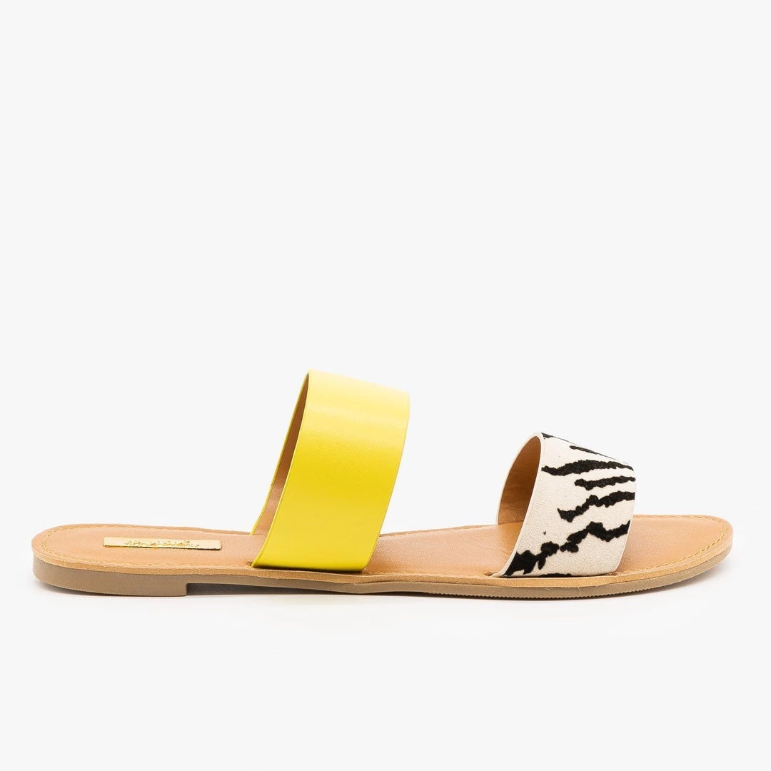 Qupid Shoes Double Strap Patterned Sandals 4 Qupid Shoes Double Strap Patterned Sandals