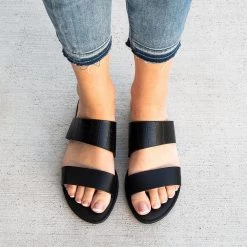 Top Moda Double Strap Print Sandals Newest Arrivals