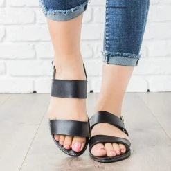 Breckelle's Double Strap Slingback Sandal Sandals
