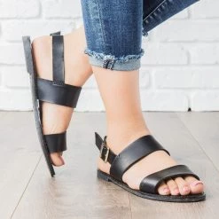 Breckelle's Double Strap Slingback Sandal Sandals