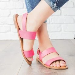 Breckelle's Double Strap Slingback Sandal Sandals