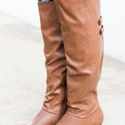 Soda Shoes Double Strap Slip-On Riding Boots