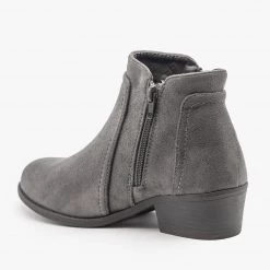 Refresh Double Zipper Ankle Boots